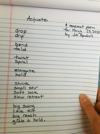 Activate poem (photo)