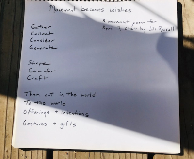 Movement becomes wishes