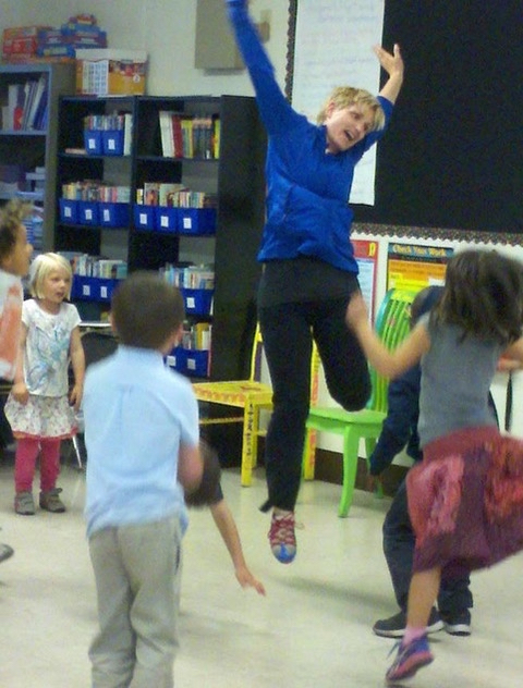 Mary Jumping at Sunnyside